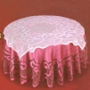 Скатерть "Skarb Babuni", диаметр: 160 см, цвет: бордовый + салфетка нежно-розовый Изготовитель: Польша Артикул: 5037 инфо 6081q.